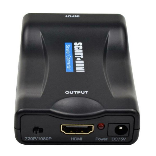 SCART till HDMI-adapter HD Video Audio Upscale Converter USB kabel