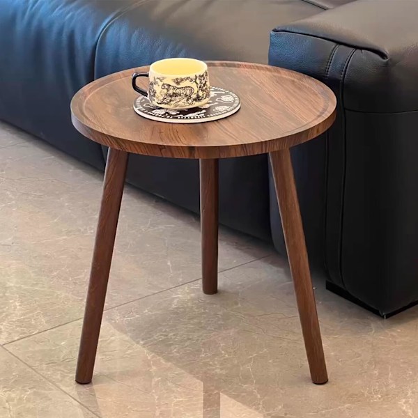 [Snabb Leverans] Sidobord, C-format Mobilt Soffbord, Laptopbord, Soffbord, Datorbord, 40 x 40 x 480 cm, Valnötsoptik, för Vardagsrum 40*40*48cm