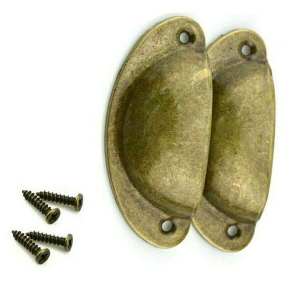 6 / 12 st Kopphandtag Skålhandtag Köksskåp Skåp Blue Bronze 12PCS