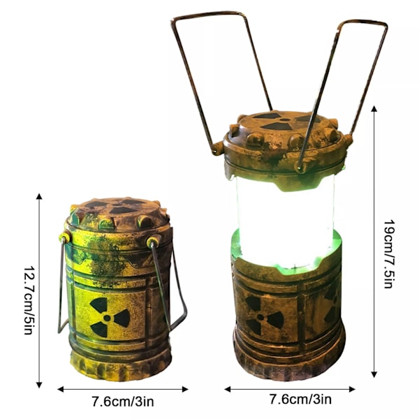 Miniatyr kärnreaktorlykta/lampa Mini-lykta Bärbar campinglykta