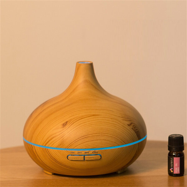Diffuser, Luftfugter, 7 Farveskift, 500 ml Vandtank, til Soveværelse, Kontor, Yoga, Spa