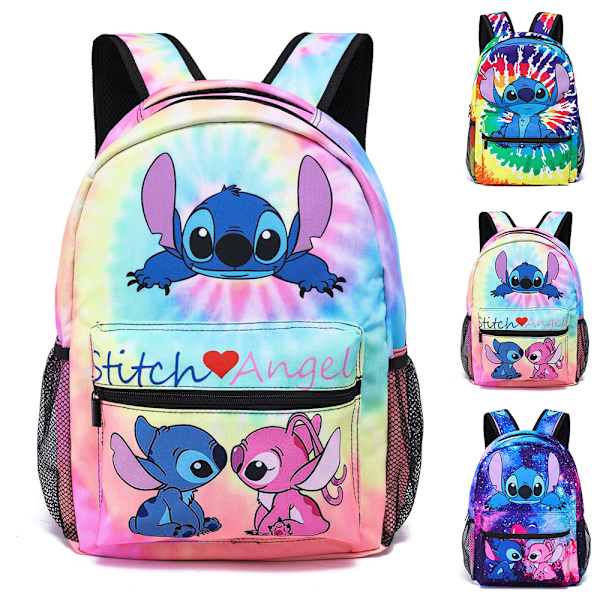 Stitch Ryggsekk Primær og Sekundær Skole Barn Student Skulderveske Reisesekk #3