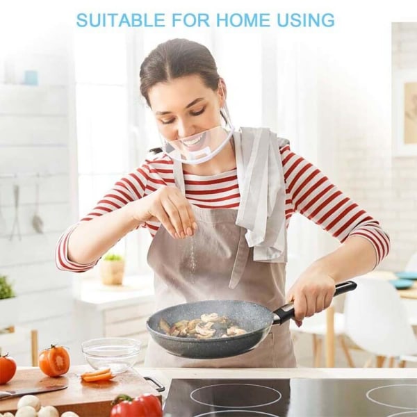 10 - st Transparent Half Face Cover Visir Chef Catering 10PCS