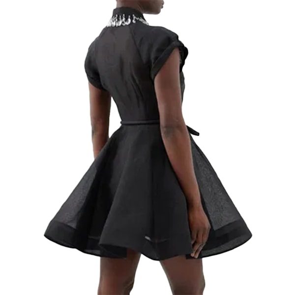 Zim Style Matchmaker Flip Linned-Blanding Mini Kjole Damekjole Black XL