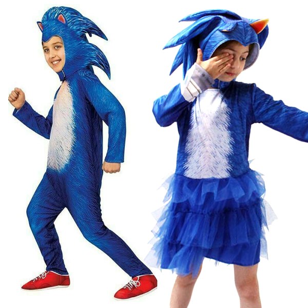 Party Dam Anime Coaplay Sonic Scenkostym Åtsittande Huvudbonad Women's L