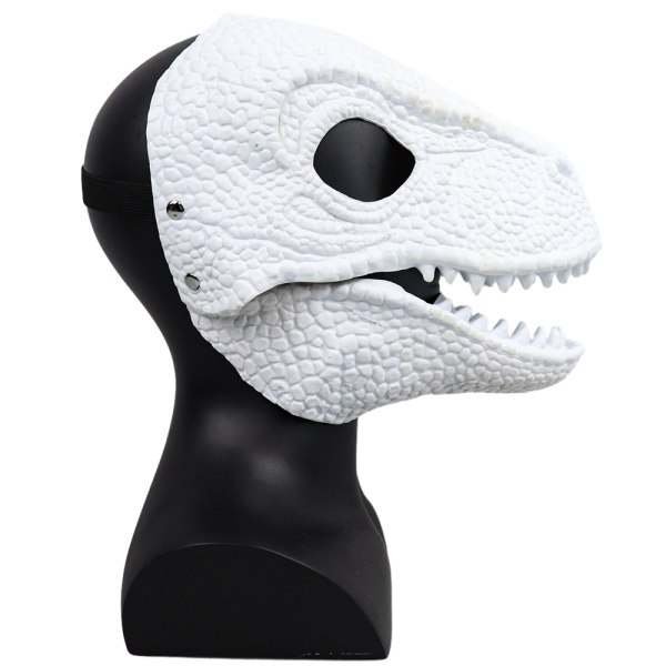 Halloween-mask med filmtema, skräckmask, dinosauriemask white