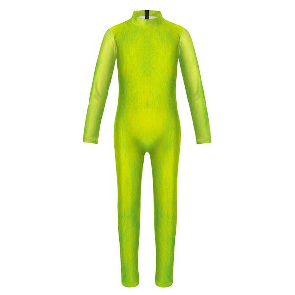 Jumpsuit för barn, flickor och pojkar, julgrinch-cosplaydräkt, festdräkt B 140cm