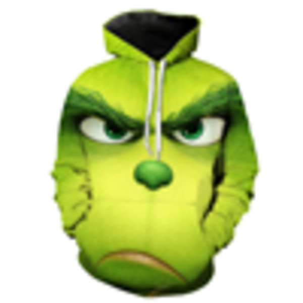 Grinchen 3D Tecknad Jul Tröjor Hoodie Jacka Gåva Män Kvinnor A L