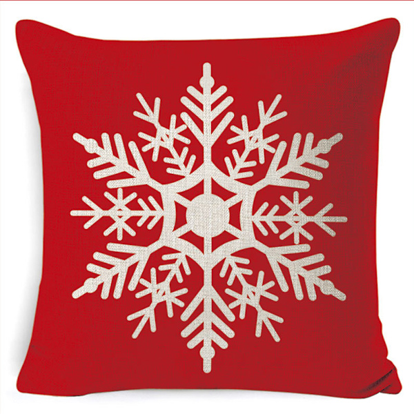 1 st julöverdrag för soffa med tryck, kuddfodral, hem- och kontorsdekoration B