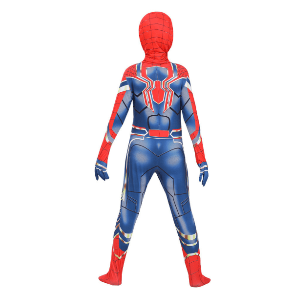 Halloween Iron Spider-Man 2 Miles Barn Kostym Bodysuit Jumpsuit 130cm