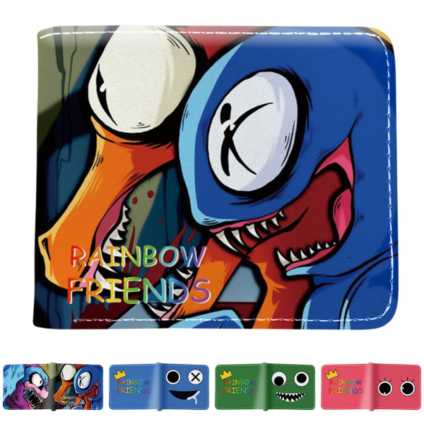 Roblox Rainbow Friends-plånböcker med ID-fönstermyntpåsar C