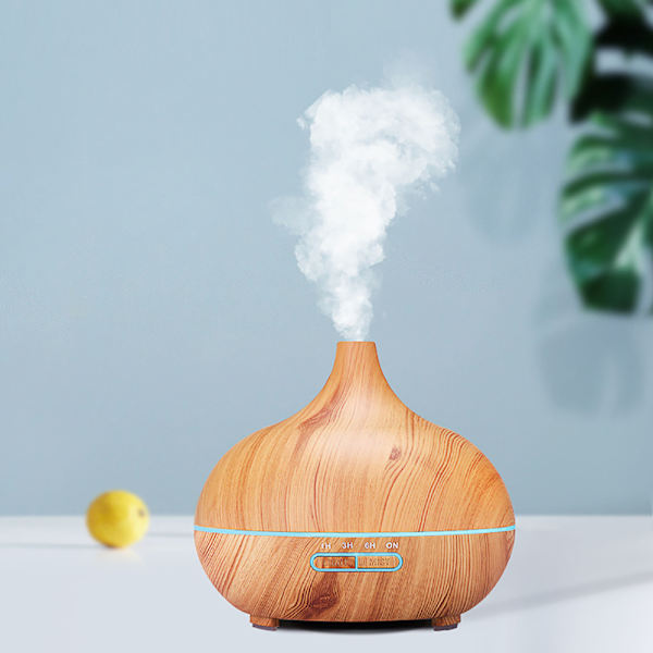 Diffuser, Luftfugter, 7 Farveskift, 500 ml Vandtank, til Soveværelse, Kontor, Yoga, Spa