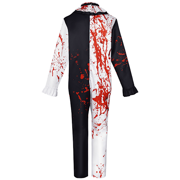 Halloween Cosplay Terrifier Blodfläckig Clown Kostym Herrar Kvinnor Jumpsuit Unisex Maskeraddräkt Men L