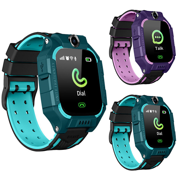 Børne Smartwatch Vandtæt Taleopkald Positionering Bevægelsessikkerhed Green blue