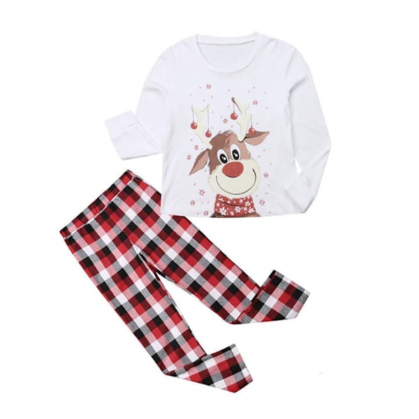 Familjematchande Julpyjamas Set, Semesterpyjamas Sovkläder Loungewear för Män/Kvinnor/Barn Kids 6T