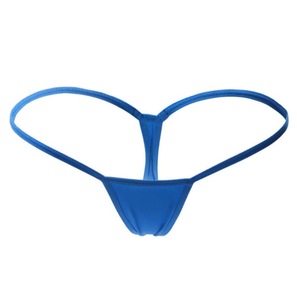 Kvinnors sexiga mini-string Micro G-string underkläder Blue XL