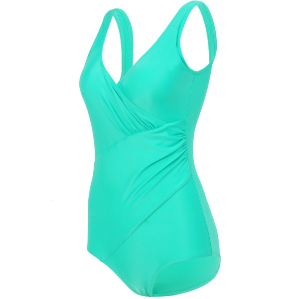 Kvinnor Vadderad Bikini Baddräkt Plus Storlek Svart 4XL