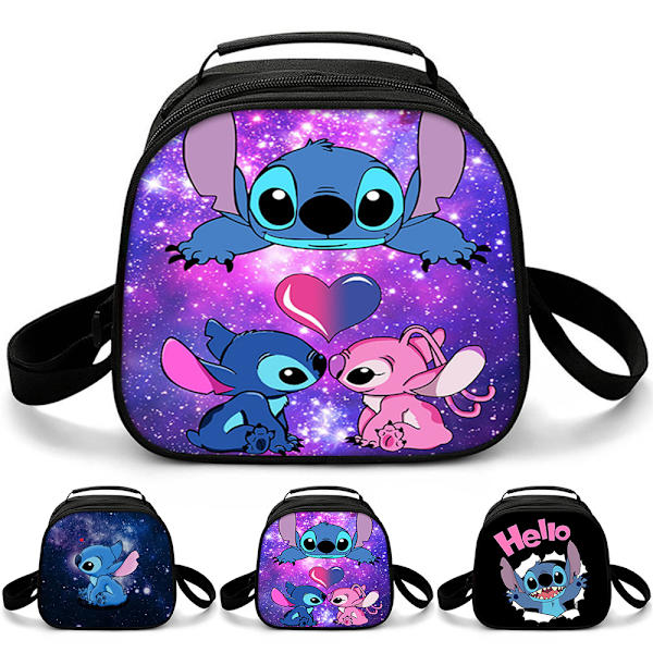 Stitch Lunchboxväska för Barn, Skolbarns Bärbar Återanvändbar C