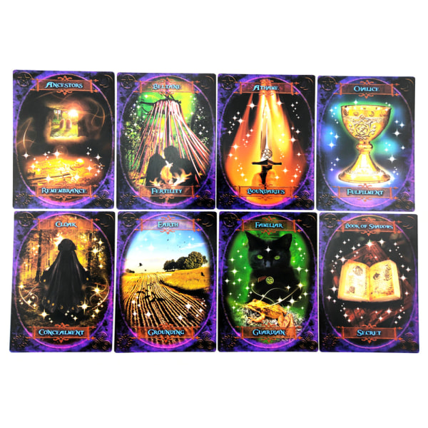 Witches Wisdom Oracle-kort En 47-korts set