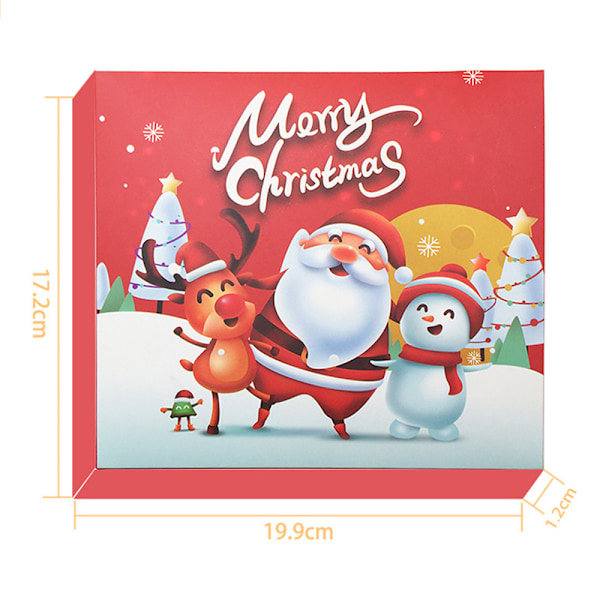 Julkalender 24 Dagar Nedräkning Barnpresenter Godis Fidget Leksaker Dekoration