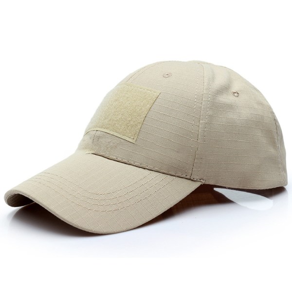 Män Camo Tactical Operator Baseball Hat Outdoor Peaked Cap Khaki - Solid