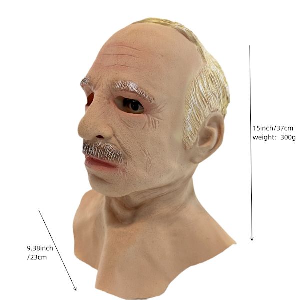 Joulupukin Naamio Isoisä Lateksi Juhlapäähine Halloween Cosplay