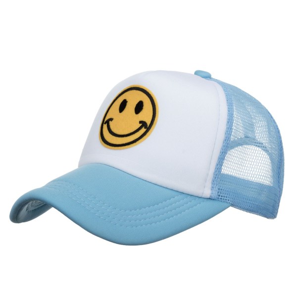 Smiley printed sommar tecknad cap Sportkepsar Blue and white