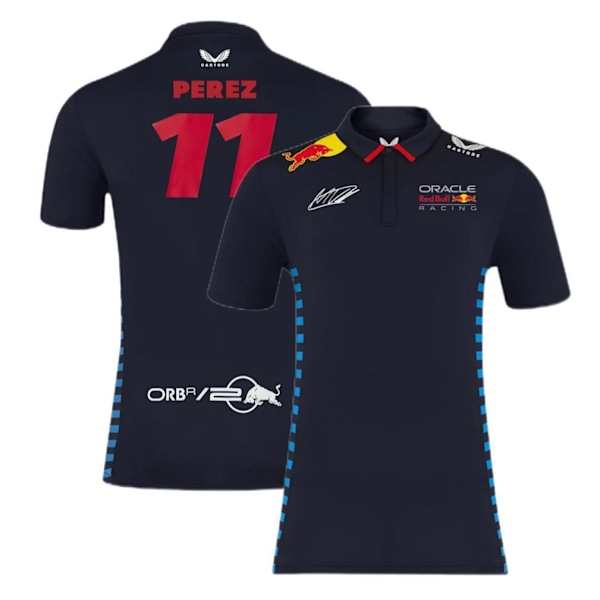 Red Bull Racing Kortärmad F1 Herr Elastan Pikétröja #6 S