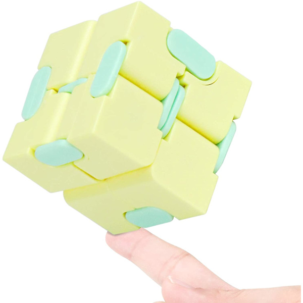 Fidget Cube Leksak Sensorisk Finger Rubik Kub Sensorisk Leksak Barn Spel Yellow