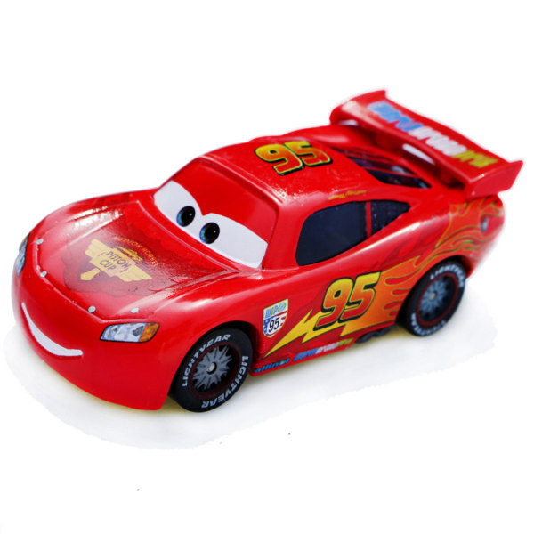 1st Disney Pixar Cars Diecast Lightning McQueen Diecast Modell Billeksaker Pojkepresent #2 8*3.5*3cm