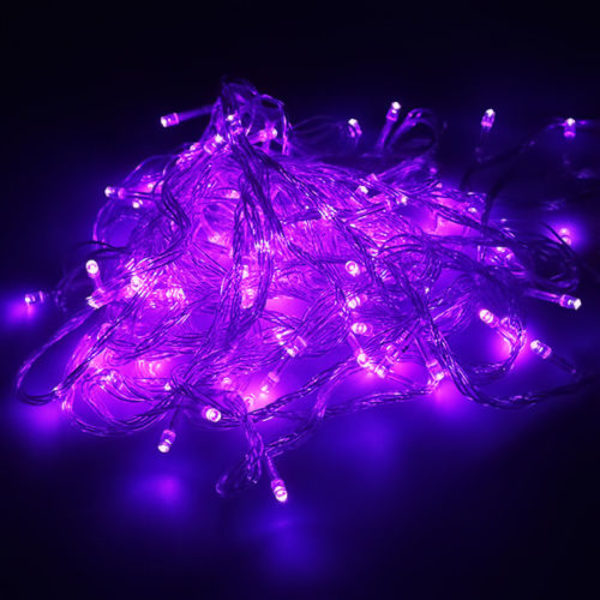 20M LED Strängljus Inomhus Utomhus Jul Xmas Dekor LED Lights Purple 20M 200 LED
