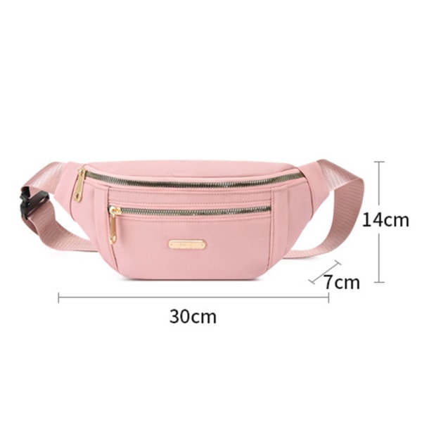 Damväska Midjeväska Reseväska Plånboksbälte Bumbag Pink