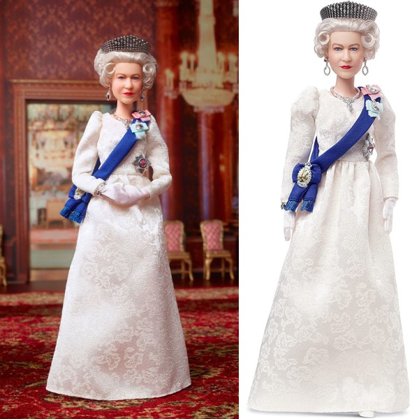 Queen Elizabeth II Art Doll Figur Dekor Leksak Julklappar