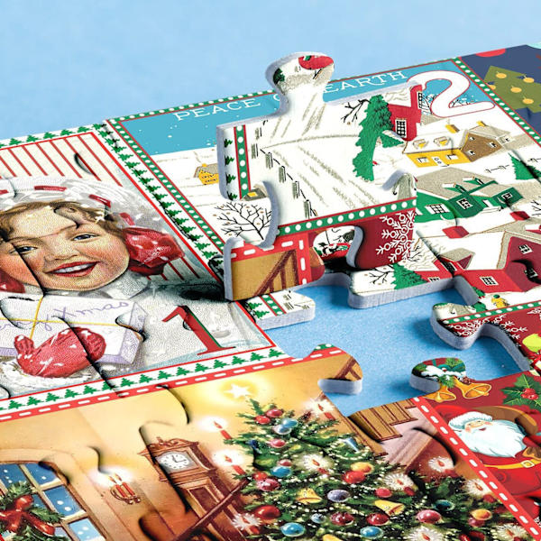 Adventskalender 2023 Puslespil Adventskalender 2023, 1008 Puslespilsbrikker 24 Dages Nedtælling 28 *22 *6cm