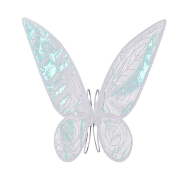 Shiny Fairy Wings Vuxen Transparent Wings Halloween kostym white