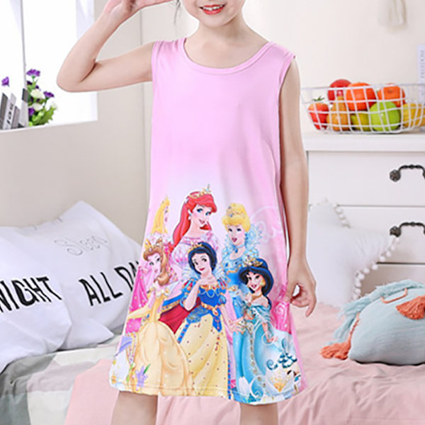 Flicknattlinnen Väst Nattkläder Bekväma Prinsessnattlinne Klänning För Barn Flickor Pyjamas Hemkläder #5 10