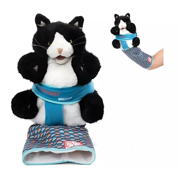 Kattdocka Brottare, Katt Handdockor Plyschdjur Leksaker