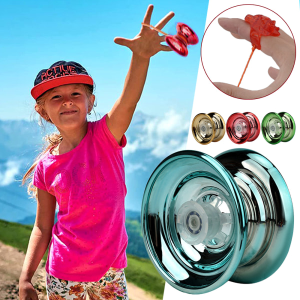 Professionell Yoyo i Aluminium för Barn och Nybörjare gold