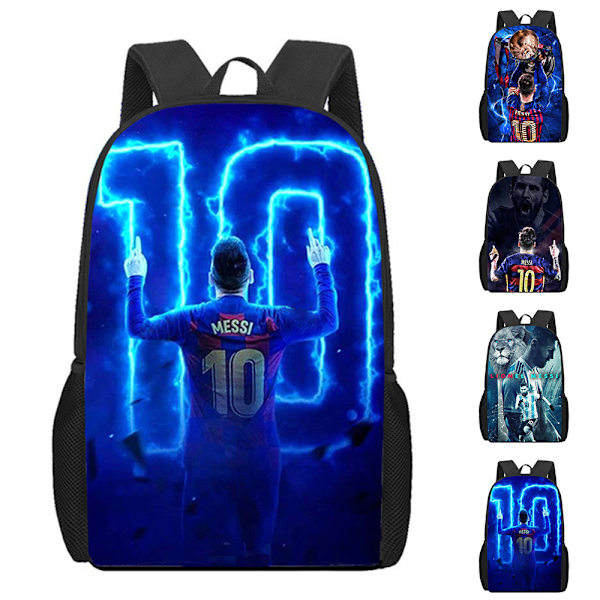 MESSI Reppu Lapsille Pojat Opiskelijoiden Koululaukku Olkalaukut Suuri Matkareppu C 29*16*42cm