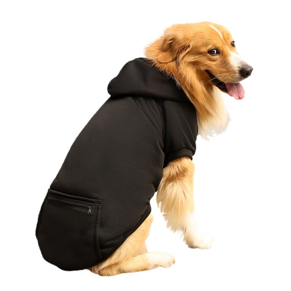 Stor hundtröja med dragkedja Hoodie Sweatshirt enfärgade kläder black 5XL  d79c | black | 5XL | Fyndiq
