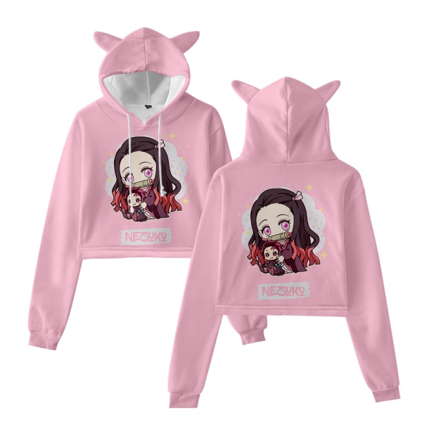 Dam Girl Demon Slayer Hoodie Sweatshirts Casual Pullover Hooded Jumper Toppar D 3XL