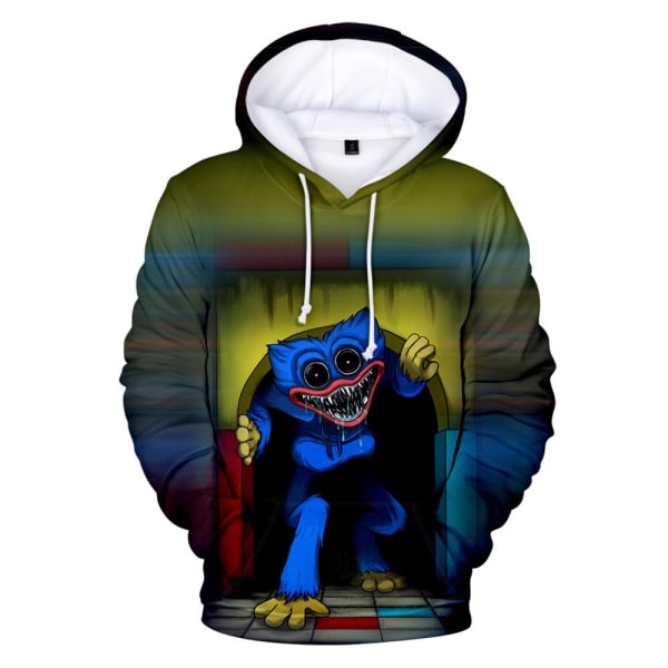 Kid Poppy Playtime 3D- printed hoodie Vinter Casual Lös tröja A 2XL
