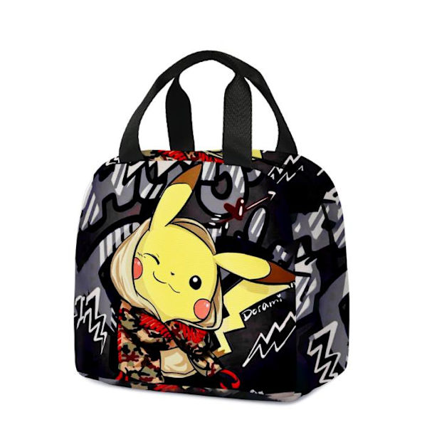 Anime Cartoon Barnkalv Flickor Pojkar Bärbar Lunchväska Skola Kontor Mellanmål Mat Picknicklåda Förvaringspaket #2