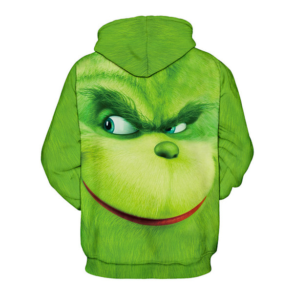 Grinchen 3D Tecknad Jul Tröjor Hoodie Jacka Julklapp Barn B 140cm