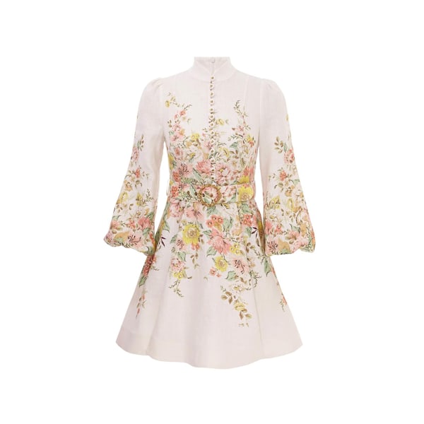 MATCHMAKER MINI KJOL MED KNAPPER White 2XL