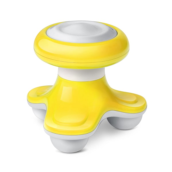 Elektrisk Mini Massager för Nacke, Axlar - Vågrörelse och Vibration för Avkoppling yellow