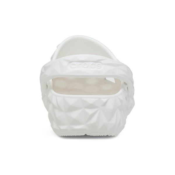 Crocs Unisex Classic Geometric Clog Tøfler White 44