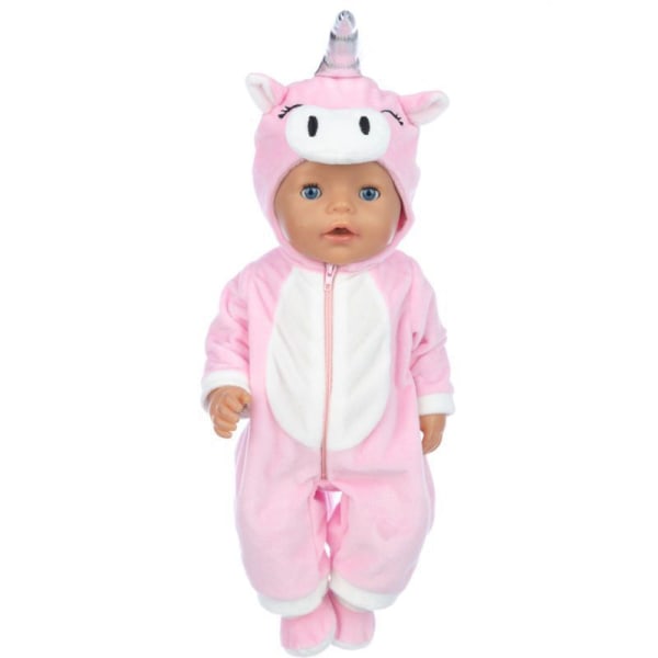 Dockkläder Jumpsuits för 18 Tums Babygåva, med Strumpor #3