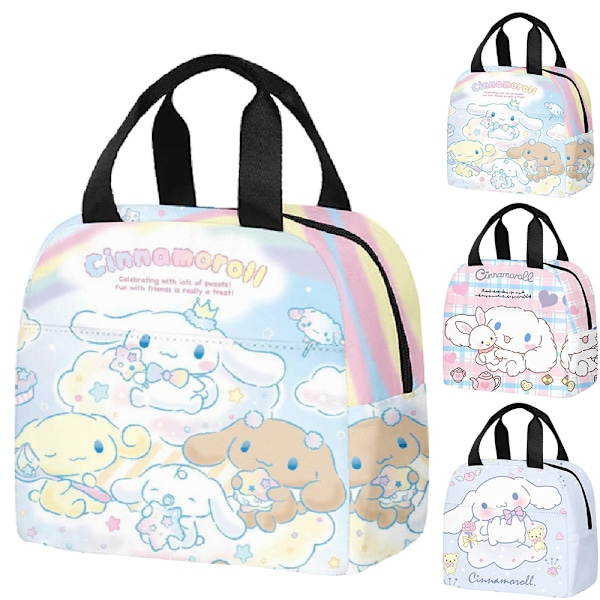 Cinnamoroll Barn Flickor Pojkar Bärbar Lunchväska Skola Kontor Mellanmål Mat Picknicklåda Förvaringspaket #3