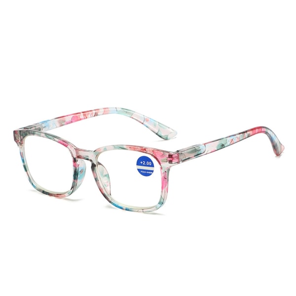 Damdesigner läsglasögon för damer +1,25 1,5 2,0 3,0 3,50 4,0 Light Purple Frame,+200